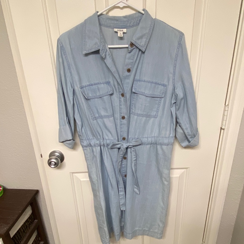 ANA Jean quarter sleeve dress